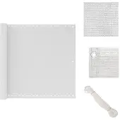 vidaXL Balkonsichtschutz HDPE 90x600 cm weiß - Sonnenschirme & Sonnenschutze