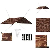 vidaXL Outdoor-Tarp 4x4 m Camouflage - Sonnenschirme & Sonnenschutze