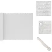 vidaXL Balkonsichtschutz HDPE 75x400 cm weiß - Sonnenschirme & Sonnenschutze