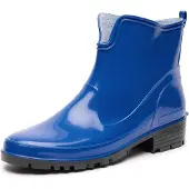 Ladeheid Damen Kurze Gummistiefel LA-930 (Blau, 40)