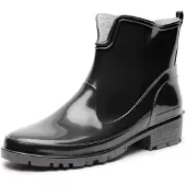 Ladeheid Damen Kurze Gummistiefel LA-930 (Schwarz2, 37)