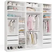 RAUMHIRSCH FURNITURE raumhirsch Modulares Kleiderschranksystem OPENO 260x250 cm mit Regalen Schubladen