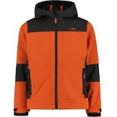 CMP - Boy's Jacket Fix Hood Softshell - Softshelljacke Gr 104 rot
