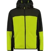 CMP KID Fleece Jacket FIX Hood acido-olive (11EZ) 176