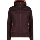 CMP Woman Jacket Hybrid FIX Hood black berry (C595) 40