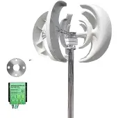 OEM Windkraftgenerator, Vertikale Achse, Geräuscharmer Betrieb, Mit em MPPT, 3000W-b, 24V-a