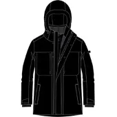 CMP MAN Padded Parka Zip Hood nero (U901) 52
