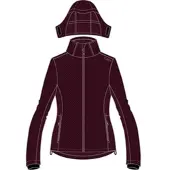 CMP Woman Jacket Zip Hood black berry (C595) 38