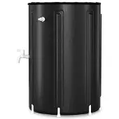 OEM PVC-Regenton 380L, schwarzer, mit Wasserhahn, faltbar für den Garten.