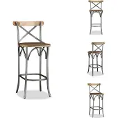 vidaXL Barhocker Mango Massivholz - Barhocker