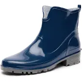Ladeheid Damen Kurze Gummistiefel LA-930 (Dunkelblau, 36)