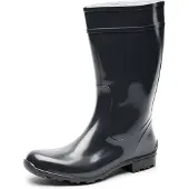 Ladeheid Damen Gummistiefel LA-967 (Schwarz/Schwarz, 42 EU)
