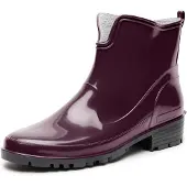 Ladeheid Damen Kurze Gummistiefel LA-930 (Weinrot/Schwarz, 38)