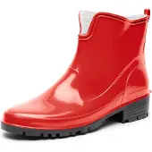 Ladeheid Damen Kurze Gummistiefel LA-930 (Rot, 37)