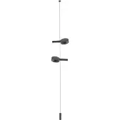 Zafferano Super O LED-Pendelleuchte mit Akku 2-flammig-Schwarz-mit LED (2700K/3150K/4000K)