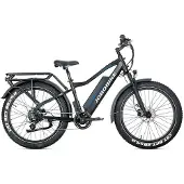 Jobobike Robin Pro - E-Bike inkl. Kettenschloss - 26 Zoll - 250W Motor - 180 km Reichweite - 8-Gang - Hydraulische Scheibenbremsen - 960Wh Akku - Vollfederung - Schwarz-Blau