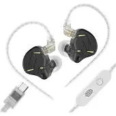 OEM In-Ear Monitor, Hybrid-Technologie, abnehmbares Kabel, Schwarz mit Mic-C