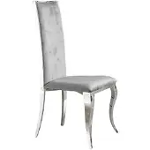 KAWOLA Esszimmerstuhl MORA Barock Velvet grau