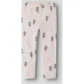 Name it Leggings "NMFNISALA LEGGING PB", Mädchen, Gr. 104, N-Gr, raindrops on roses, Jersey, Obermaterial: 100% Baumwolle, bedruckt, lang, Hosen Leggings, Baumwolle, Alloverdruck