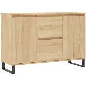 vidaXL Sideboard Sonoma-Eiche 101,5x35x70 cm Holzwerkstoff