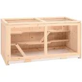vidaXL Hamsterkäfig 104 x 52 x 54 cm Massivholz Tanne