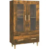 vidaXL Highboard Räuchereiche 70x31x115 cm Holzwerkstoff