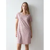 Triumph Nachthemd "Nightdresses NDK 08 X", Damen, Gr. 38, N-Gr, Kurzarm, Jersey, rosa (pink, light combination), Jersey, Obermaterial: 100% Baumwolle, Kleider Nachthemd, weich und atmungsaktiv