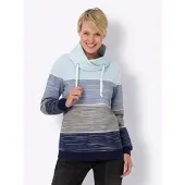 Sieh an! Sweatshirt in marine-hellblau-bedruckt | Gr.: 56