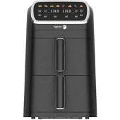 Fagor 2x4l 2600w schwarze heißluftfritteuse FG7503