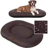 PillowPrim Ponton Hundebett XXXL Dunkelbraun abnehmbarer Bezug