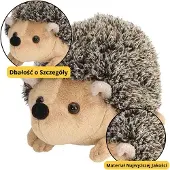 Wisam Plüsch-Igel-Maskottchen, Kuscheltier, braun, 17,5 cm