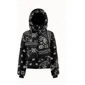 Poivre Blanc CHLOE Damen Skijacke Paisley Schwarz