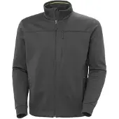 Helly Hansen für Herren. 34599 Crew Fleecejacke grau (S), Schwarz, Lässig, Polyester