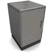 Glutos Küchenherd HH 02 G | metallic| Scharnier links | 5,5 kW