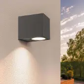 LEDVION 1er Set Wandleuchte IP54 35W GU10 dimmbar Cube ohne Leuchtmittel
