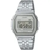 Casio Armbanduhr A1000A-7EF Vintage digital Edelstahl