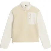 The North Face Womens Yumiori 1/4 Zip desert stone/white dune (MIA) XL