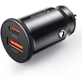 ORICO Ładowarka samochodowa PowerMini 30W USB-C + USB-A - czarna