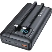 Siltcon Schnelllade-Powerbank 30000 mAh – 22,5 W – USB-C und USB-A – LED-Anzeige