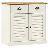 vidaXL Sideboard mit Schubladen VIGO 78x40x75 cm Massivholz Kiefer
