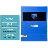 OEM Solarwechselrichter, reine Sinuswelle, WiFi-Überwachung, 4000W-24V