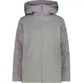 CMP Woman Padded Padded Jacket FIX Hood grey mel. (U510) 34