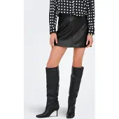 ONLY Lederimitatrock "ONLNIELLA HW FAUX LEA SKIRT CC PNT NOOS" Lederimitat