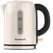 Taurus VINTAGE COMPACT, 1 l, 2400 W, Cremefarben, Edelstahl, Wasserstandsanzeige, Drahtlos