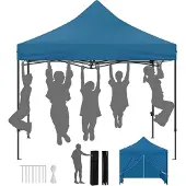 Markenlos Pavillon Faltbar - UV-Schutz - 289cm x 330cm x 289cm