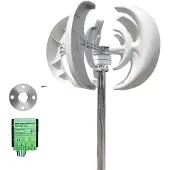OEM Windkraftgenerator, Vertikale Achse, Geräuscharmer Betrieb, Mit Hybridsteuerung-b, 3000W-f, 12V-a