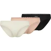 HUGO Slip "TRIPLET MICRO", Damen, Gr. M, 3 Stk., Jersey, bunt (open miscellaneous 960), Jersey, Obermaterial: 85% Polyamid, 15% Elasthan, körpernah, Unterhosen Slip, mit Spitzenbesatz
