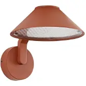 LINDBY LED-Außenwandlampe Capelo, tonfarben, Ø 20 cm, IP65