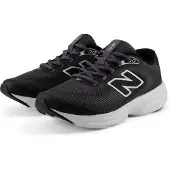 New Balance Laufschuh "411", Damen, Gr. 38, schwarz-weiß (schwarz, magnet, silber metallic), Synthetik, Textil, Schuhe Laufschuh