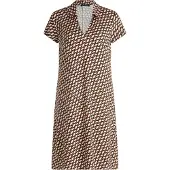 Betty Barclay Sommerkleid "Sommerkleid kurzarm", Damen, Gr. 40, EURO, blau (dunkelblau, braun), Obermaterial: 95% Viskose CV. 5% Elasthan EL., Kleider Sommerkleid